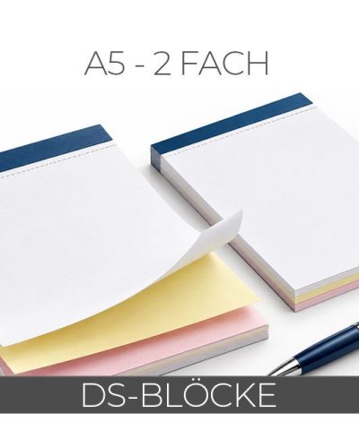 Durschschreibeblöcke A5 (2 Fach) je Block 50 Sätze