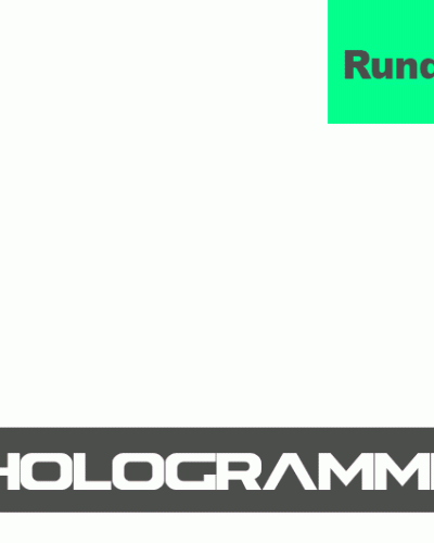 Hologramme 15mm Rund