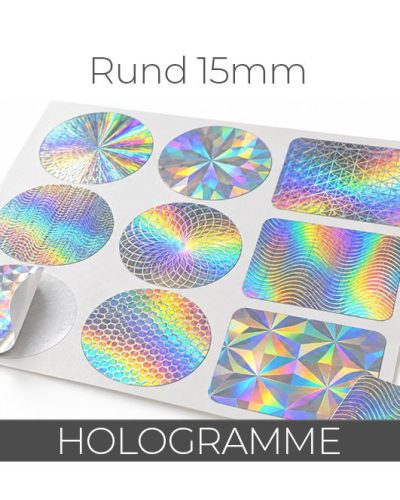 Hologramme 15mm Rund