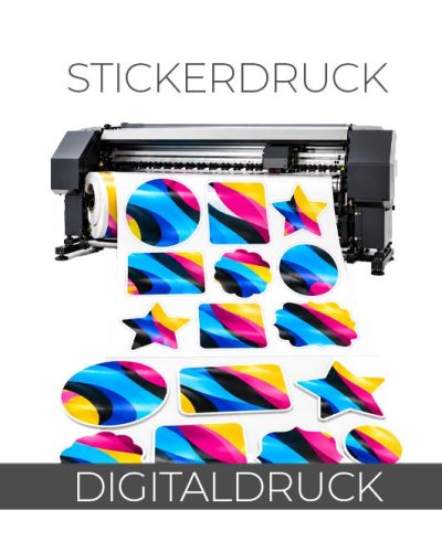 Stickerdruck (mit mehreren Stanzformen)